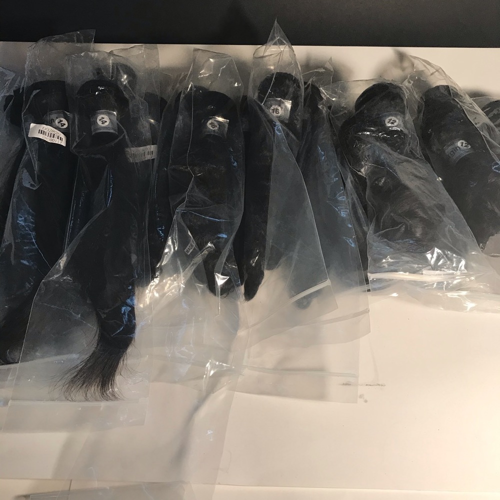 9A virgin real human hair ,, 6for 125